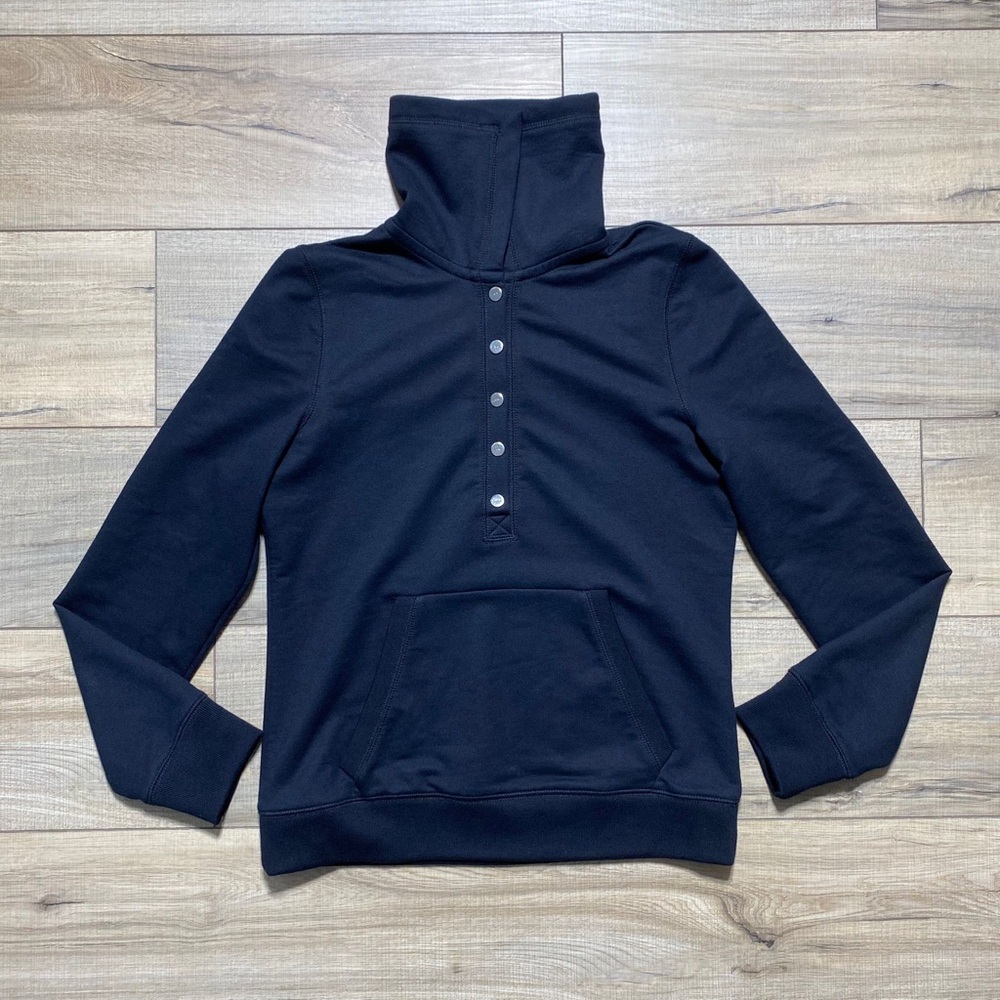 Lauren Active‎ Ralph Lauren Women’s 1/2 Snap Button Active Top Size Small Black
